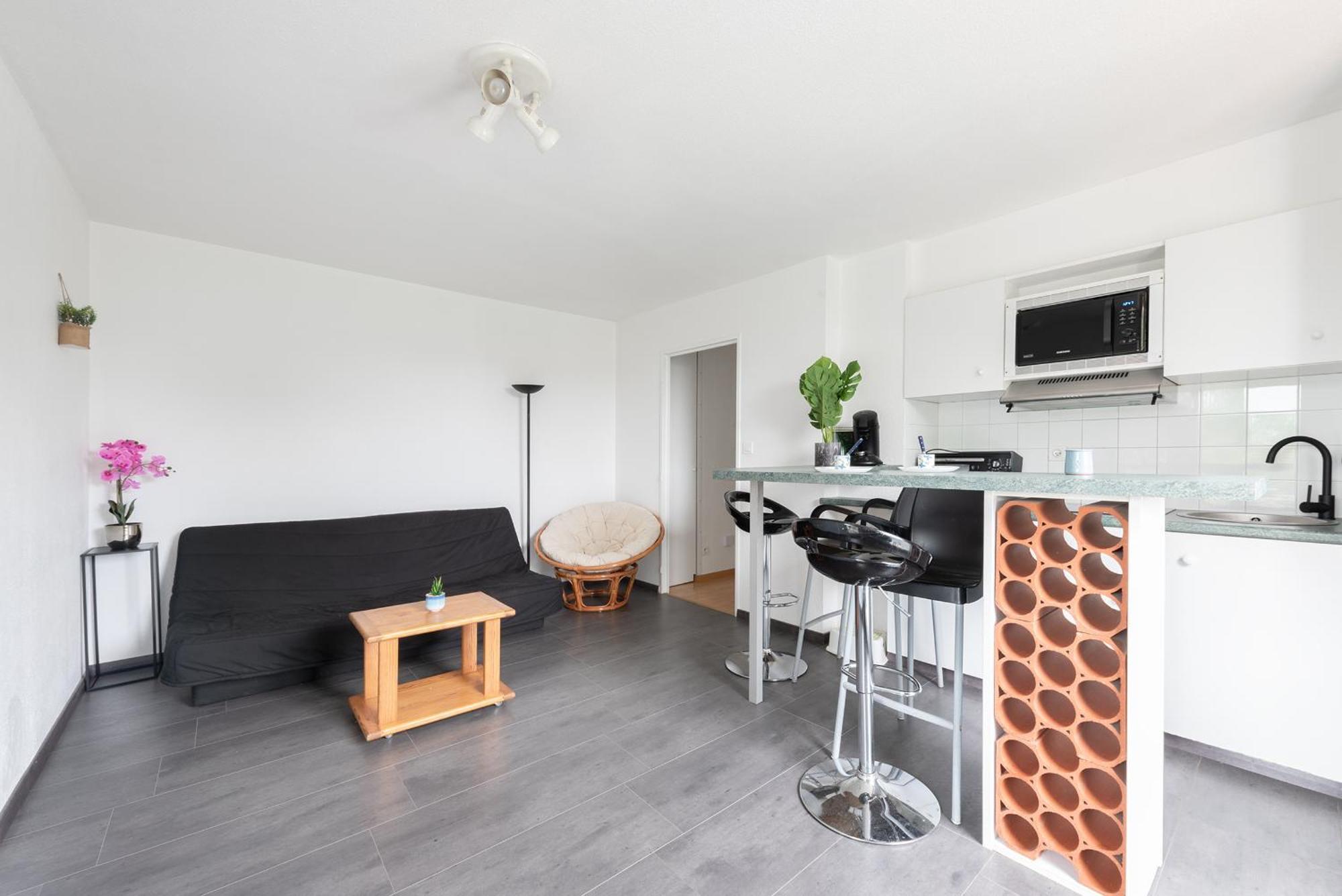 T2 Rangueil - Terrasse + 2 Parkings - 4 Personnes Apartment Toulouse Luaran gambar